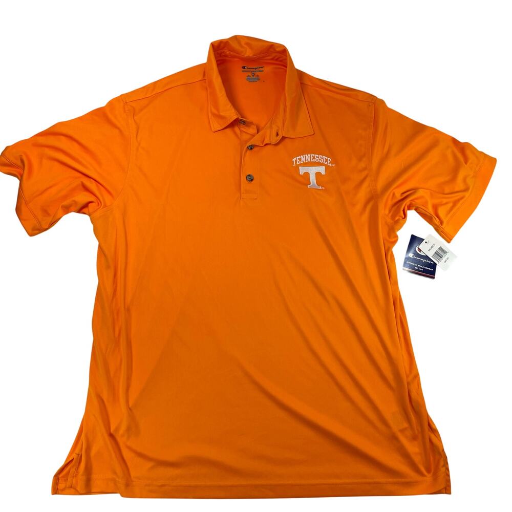 Champion Tennessee Volunteers Orange Polo Shirt Mens 2XL NWT NCAA Fan Gear
